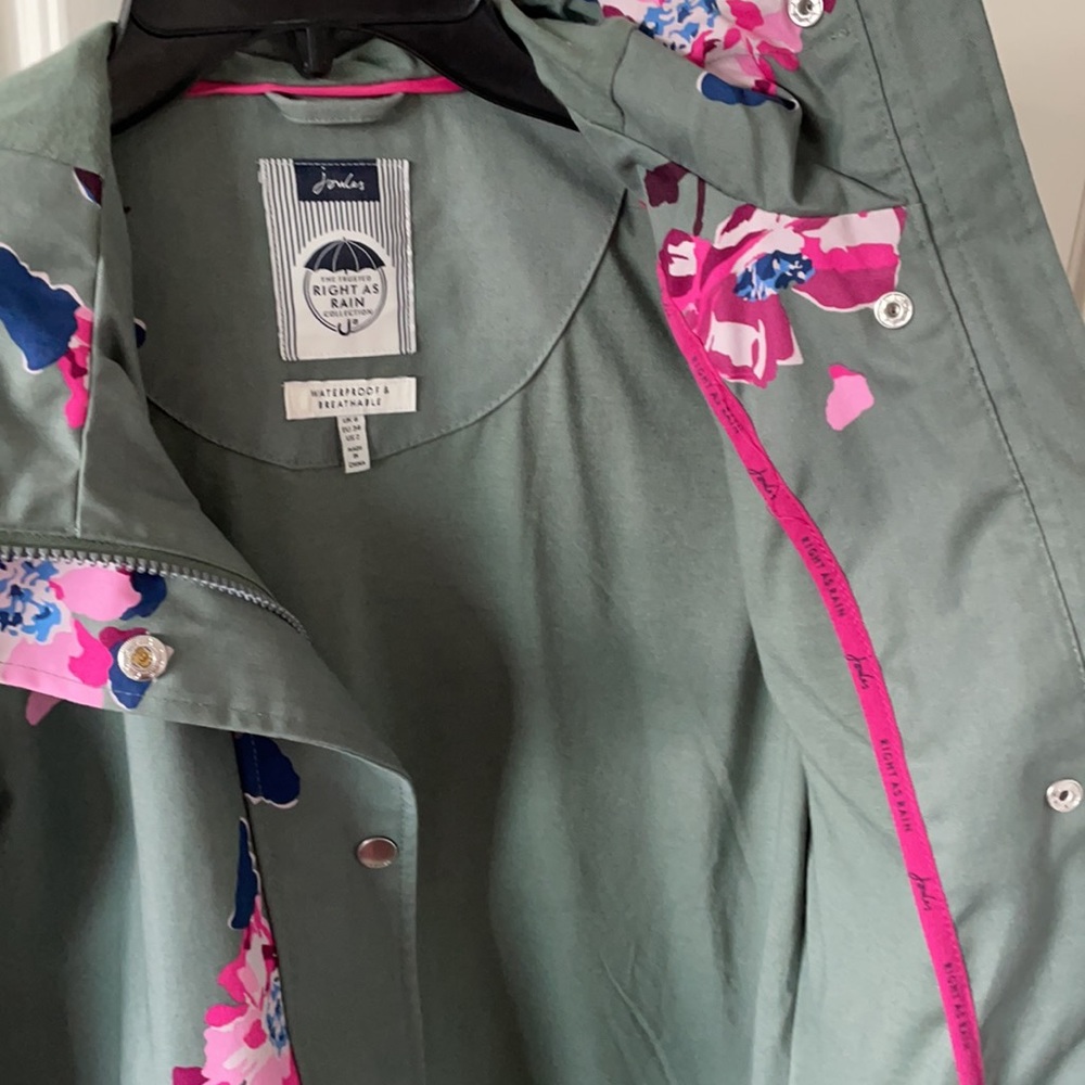 Joules Raincoat floral print size 2 - Picture 3 of 7